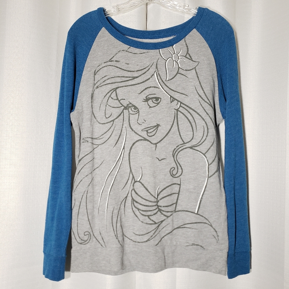 Small Disneyland Resort Walt Disney World Gray Blue Princess Ariel Longsleeve
